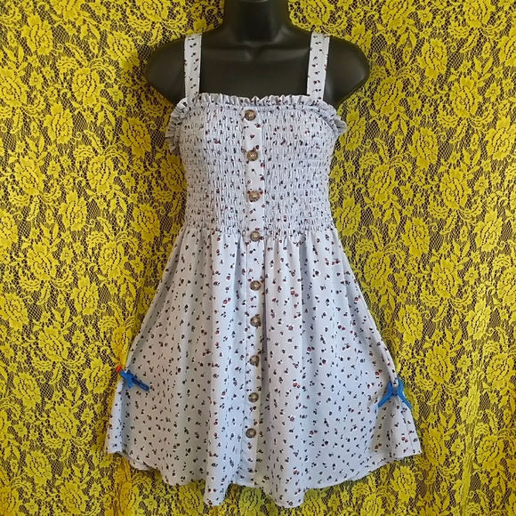 Boho Babydoll Smocked Fit & Flare Tunic - Picture 1 of 7